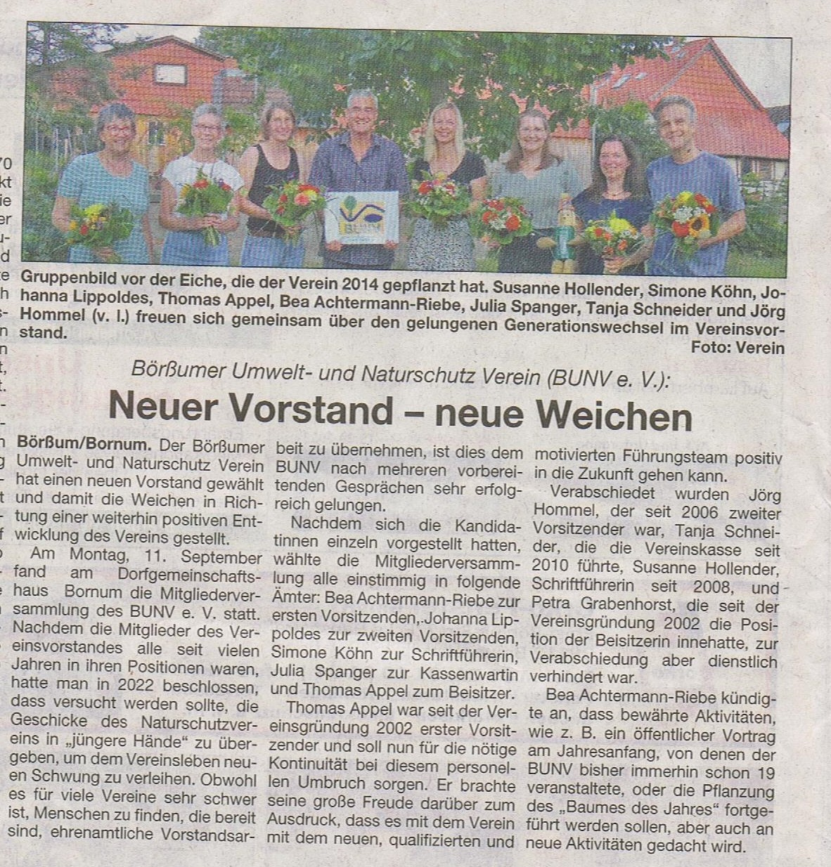 Neuer Vorstand - neue Weichen